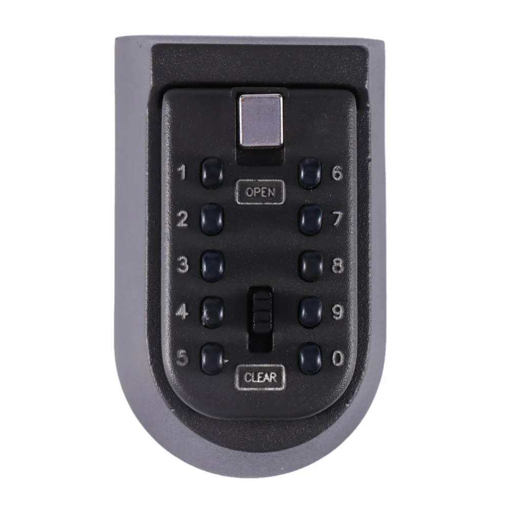Hide Key Lock Box 10 Digit Combination Password Push Button Storage