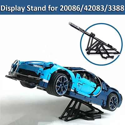 display stand only 20086 20086C bugatti chiron technic rc автомобиль с светодиодный конструктором Наборы кубиков детские игрушки, совместимые с 42083 - Цвет: display stand only