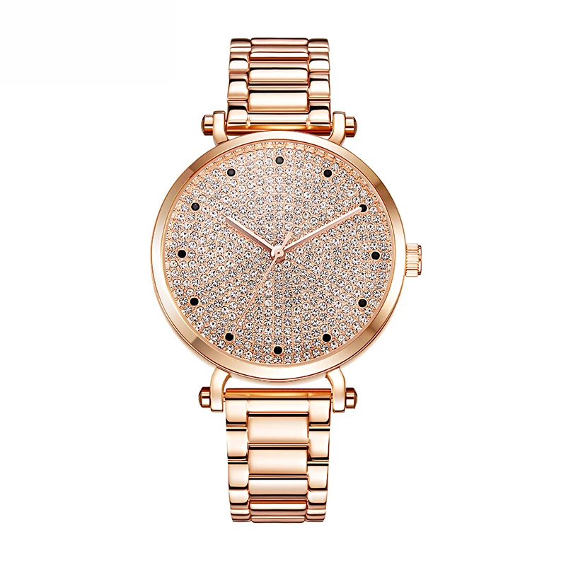 Relogio Feminino Steel Bracelet Rose Gold Watches Woman Quartz Watch Ladies Fashion Watch Brand Luxury Dress Clock Waterproof