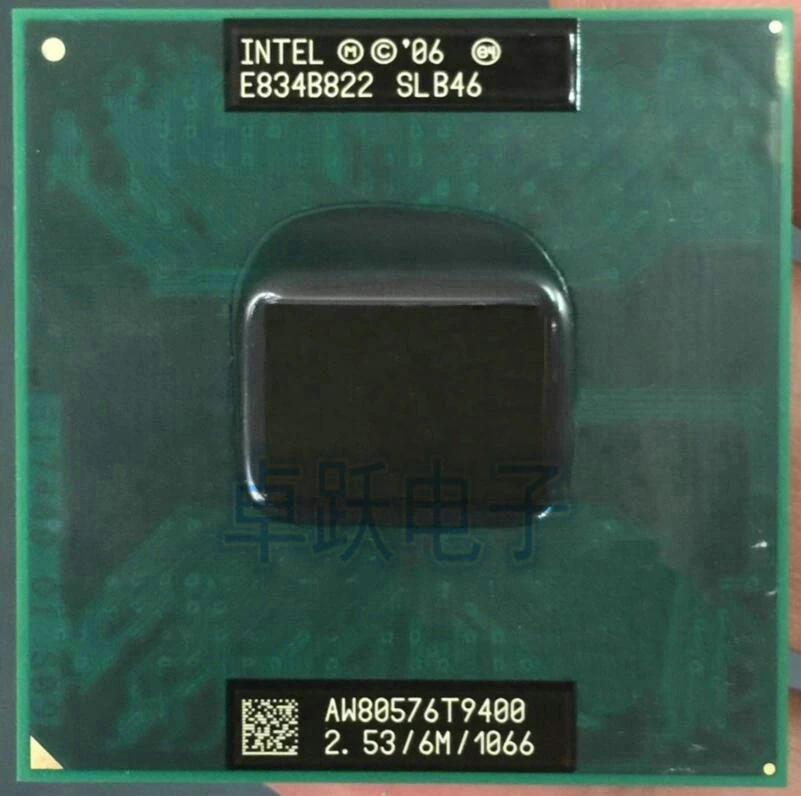lntel Core 2 Duo Processor T9400 6M Cache, 2.53 GHz, 1066 MHz FSB Socket 478 for GM45 PM45 mobile processor list