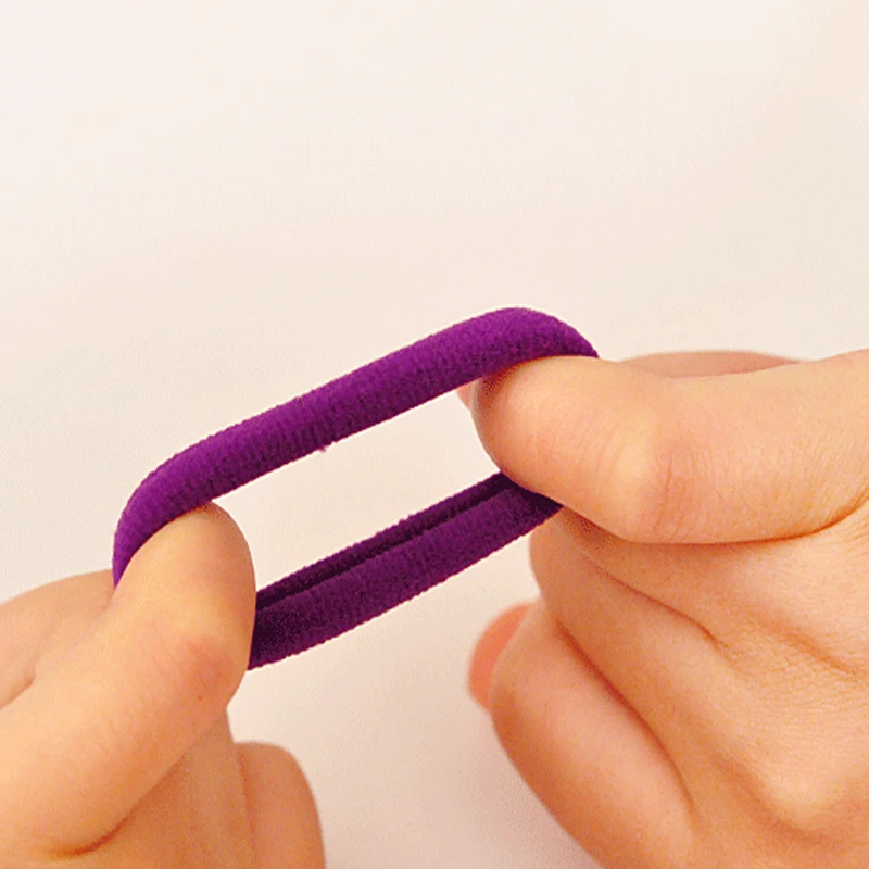 10PC Elastic Hair Band Candy Colored Rubber Band Hair Rope Elastic Ring Girl Hair Accessories Braiders Hairdressing Stylists
