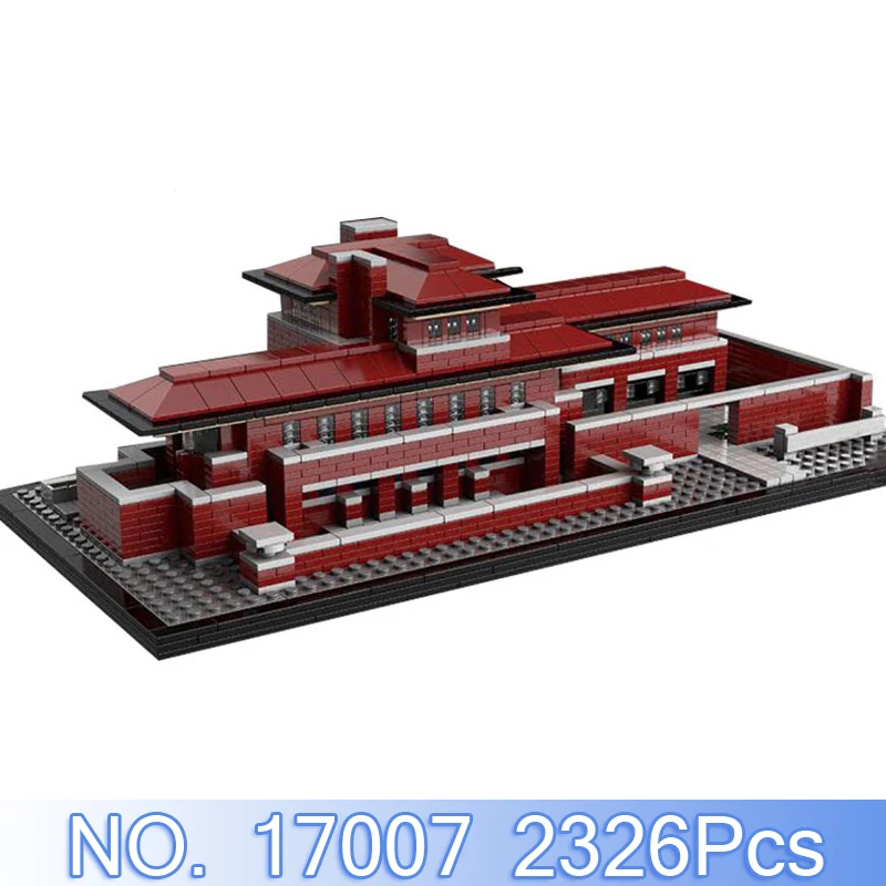 

Lepin 17007 City Street Figure 2326Pcs Architecture Robie House Model Building Kits Blocks Bricks Sets Compatible 21010 Toy Gift