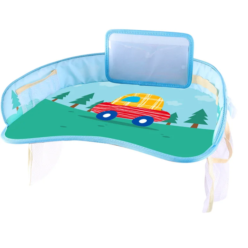 Автомобильный детский коврик для хранения сидений, Оксфорд, регулируемый органайзер для еды, молока, напитков, подставка для телефона, аксессуары для интерьера - Название цвета: F