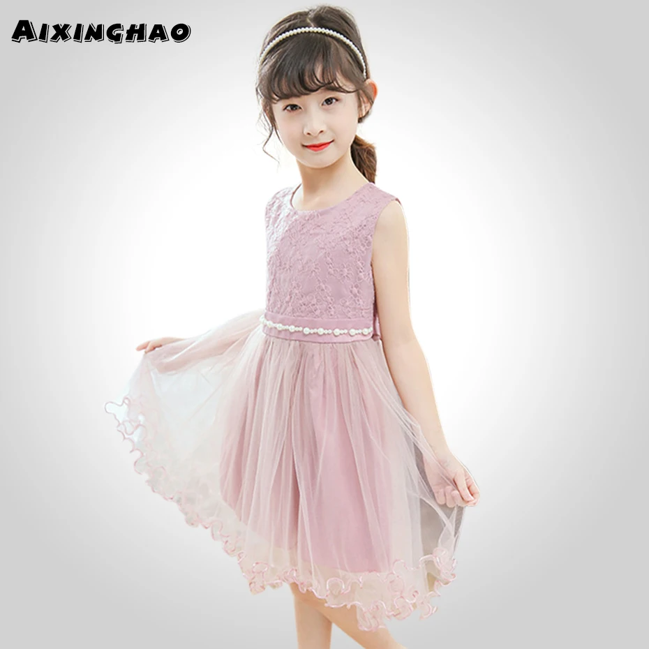 

Summer Dress For Girls Lace Floral Girls Princess Dress Teenage Dress Girls Summer 6 8 10 12 14 Year Girls Clothing
