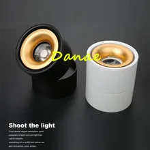 Поверхностный светодиодный светильник 15 Вт 20 Вт COB прожектор Регулируемый поворотный потолочный светильник для дома магазины Замена галогенной лампы