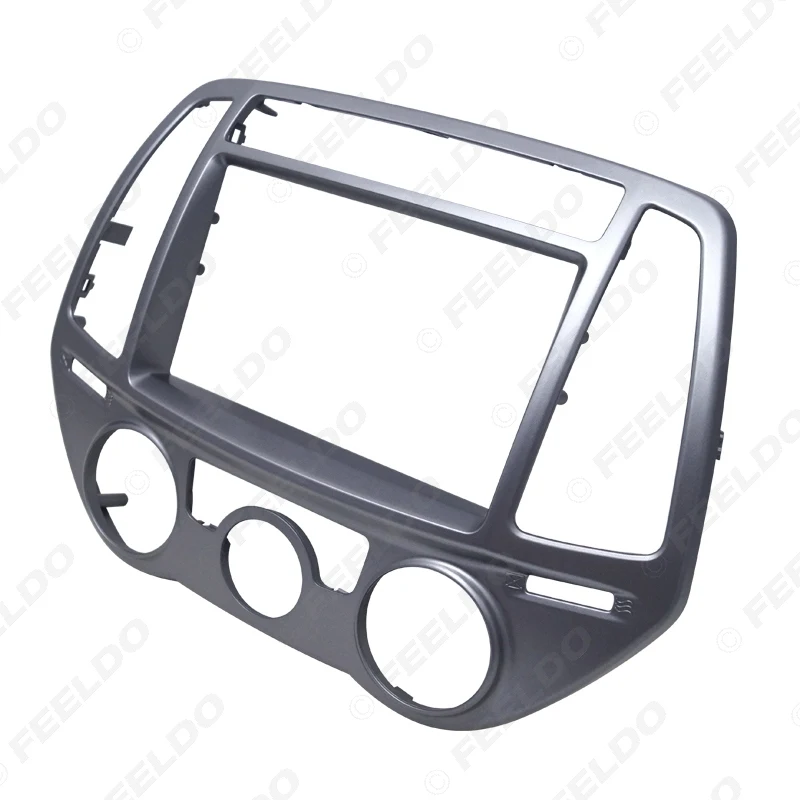 FEELDO 2Din Автомобильная фасция для Hyundai I 20 I20 Руководство AC Радио DVD стерео панель GPS