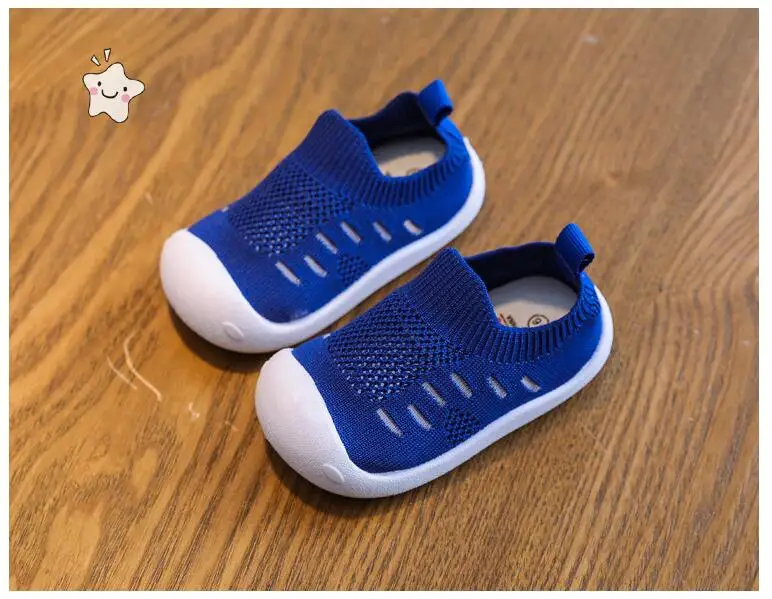 2019 Летняя детская обувь для маленьких мальчиков и девочек Повседневная сетчатая обувь мягкая подошва Удобная Нескользящая детская обувь