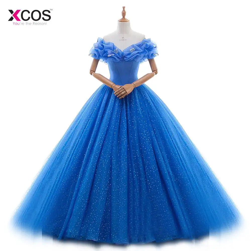 cinderela vestido azul