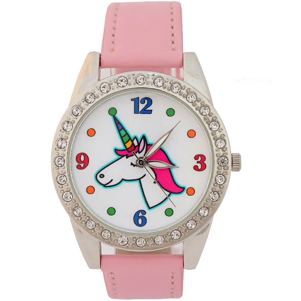 Cute Lady girl watch Womens Retro Design Leather Band Analog Quartz Wrist Watch Student