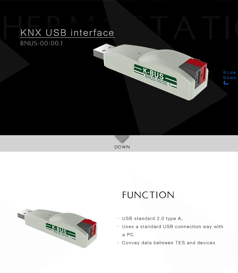 Китайский поставщик KNX EIB GVS K-bus USB интерфейс в системе умного дома KNX