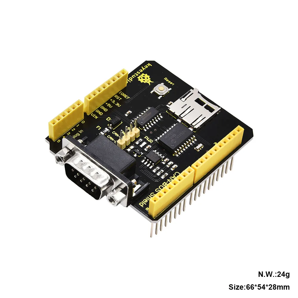 Новинка 2019 чип Keyestudio CAN BUS Shield MCP2551 с разъемом SD для Arduino UNO R3|Аксессуары