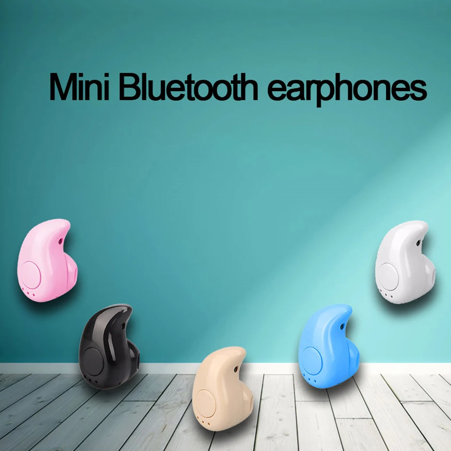 Беспроводные мини-наушники с Bluetooth, спортивные наушники с микрофоном, гарнитура, наушники-вкладыши для iPhone 8 X samsung