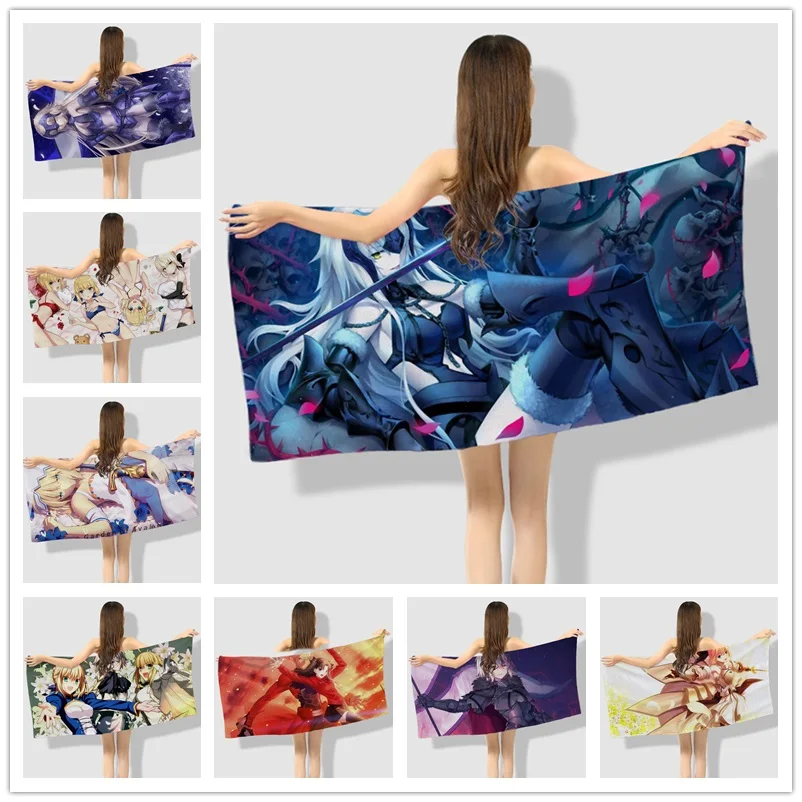Anime Manga Fate Beach Towels Bath Towel 001 - Towel/towel Set - AliExpress