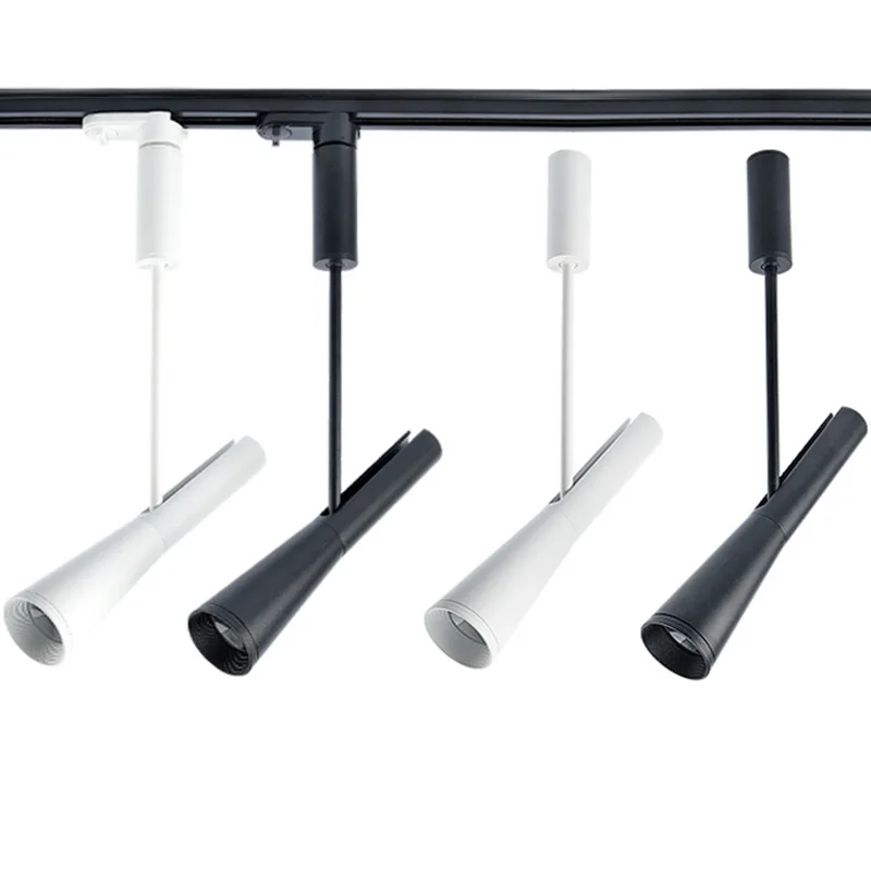 AC85 265V LED COB Трек свет 12 Вт рельсовые прожекторы лампа отслеживающее устройство