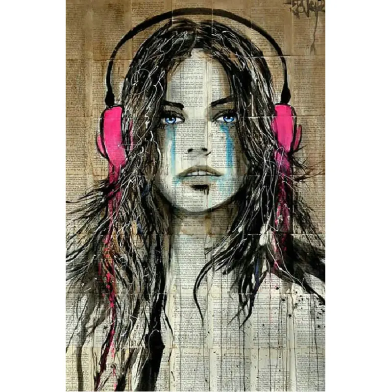 

Diy Diamond Painting woman portrait 5D Rhinestone Cross Stitch Kits full square Diamond Embroidery Needlework Set Home Decor