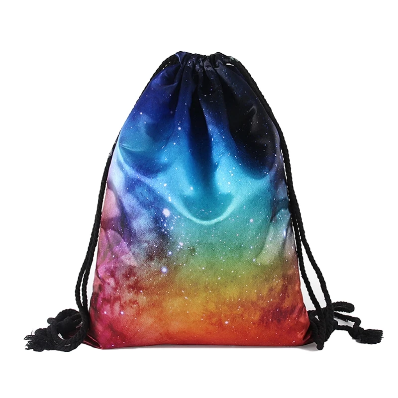 

New Bag 3D Print Drawstring School Sport Travel Outdoor Backpack Bags