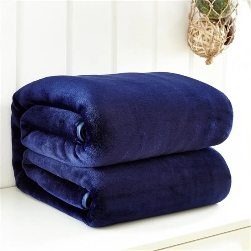 Горячая 100*140 см 150/180*200 см сплошной воздух/диван/постельные принадлежности, фланелевое одеяло, зимняя теплая мягкая простыня, домашний текстиль - Цвет: 4