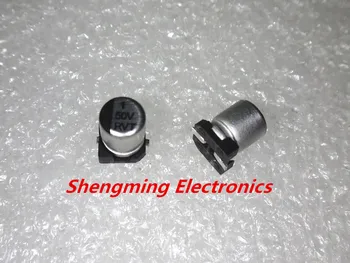 

100 PCS 50V 1UF SMD 4x5 mm chip Aluminum Electrolytic Capacitor 4*5