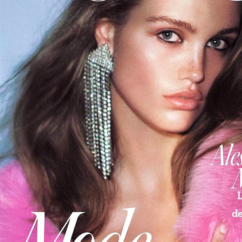 

Lovely Boutique Shiny Rhinestone Maxi Circle Chain Dangle Earrings For Women Jewelry Vintage Statement Earrings Accessories
