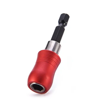 

1Pc Practial Red 1/4" 60mm Magnetic Hex Shank Quick Release Drill Bit Screw Screwdriver Holder