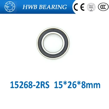 

Free shipping 10pcs 15268 2RS 15*26*8mm Deep groove ball bearing 15X26X8mm bike wheels bottom bracket repair bearing 15268-2RS