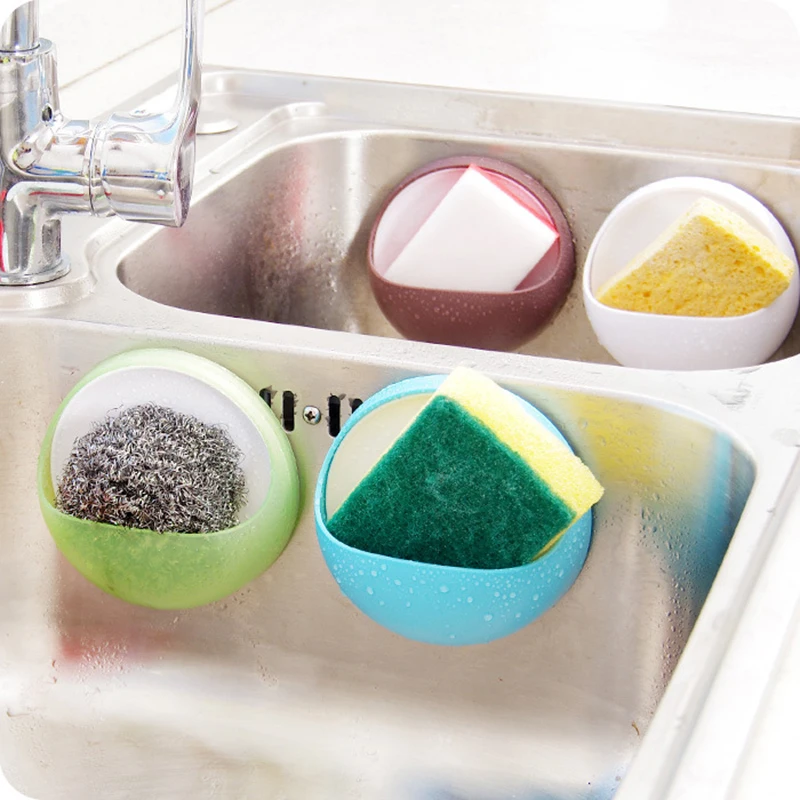 

Bathroom suction cup soap box creative simple soap holder soap dish Kitchen wall-mounted drain rack w0398