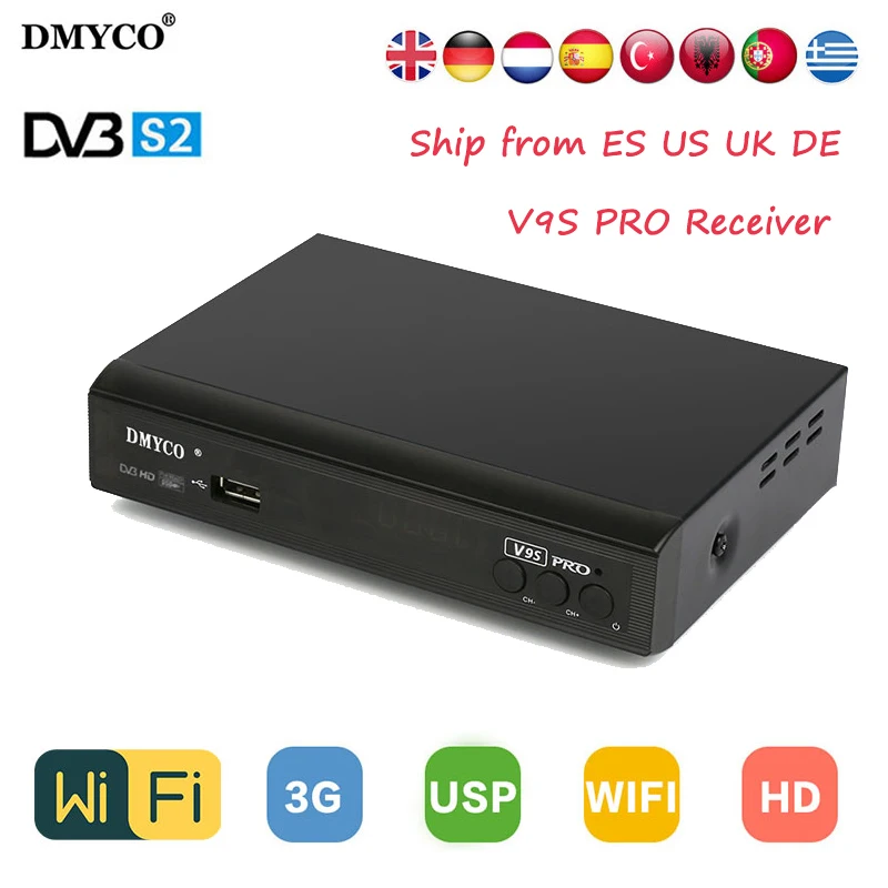 DVB S2 Satellite font b Receiver b font V9S PRO Full HD 1080P MPEG 5 font