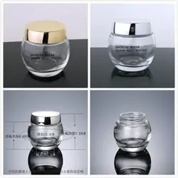 120 г прозрачный стеклянную банку для маски сущность/гель/ночной крем/Скраб для тела/Увлажняющий/ косметическая упаковка стеклянная бутылка