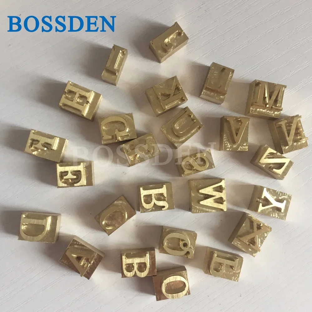 BOSSDEN flexible Brass letters for hot foil stamp machine soldering