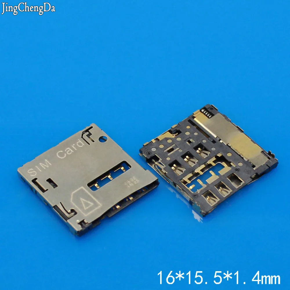 

JCD 1pcs connector for Samsung S3 I9300 I9305 S4 I9505 I9500 NOTE2 N7100 N7105 sim card reader slot tray holder socket