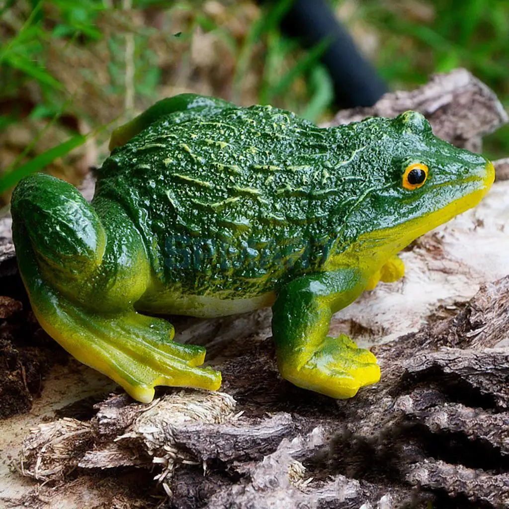 Mini Frog Resin Ornament for Home Garden Backyard Outdoor Decoration - Green