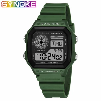 

SYNOKE New Arrival Men‘s Watch Digital Sports Waterproof Electronic Led Watch Shock Mens Wristwatch Relogio Masculino