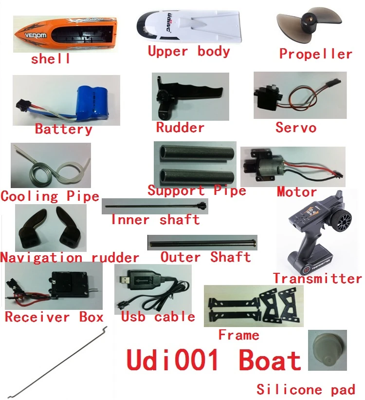 Udi001 Udi 001 VENOM RC Boot Speedboot 