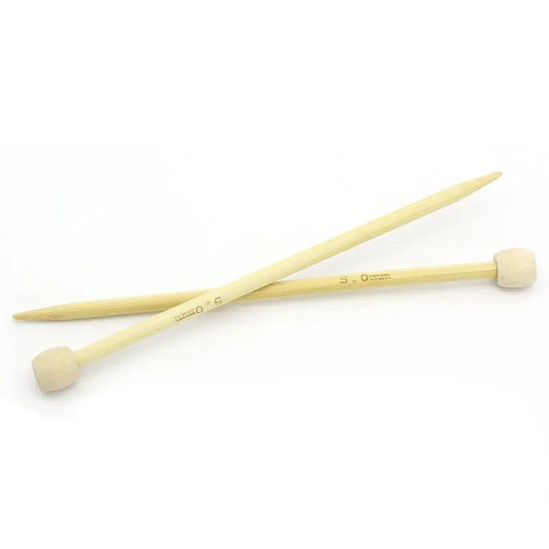

Bamboo SP Knitting Needles Natural(US 8/ UK 6),15 cm long,2 PCs New