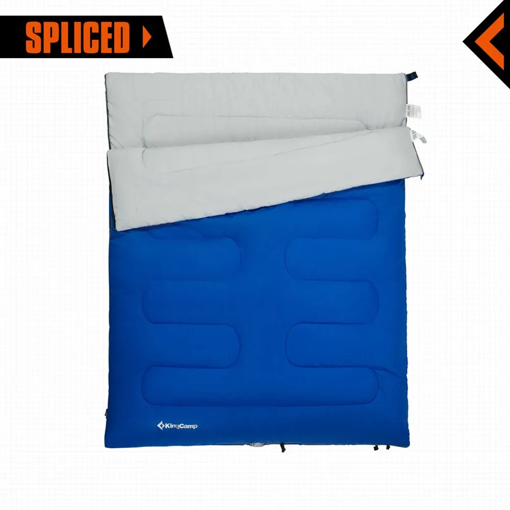 

KingCamp Envelope Sleeping Bags Oversize Multipurpose Comfort Portable Square Camping Sleeping Bag Adult Blanket for Outdoor