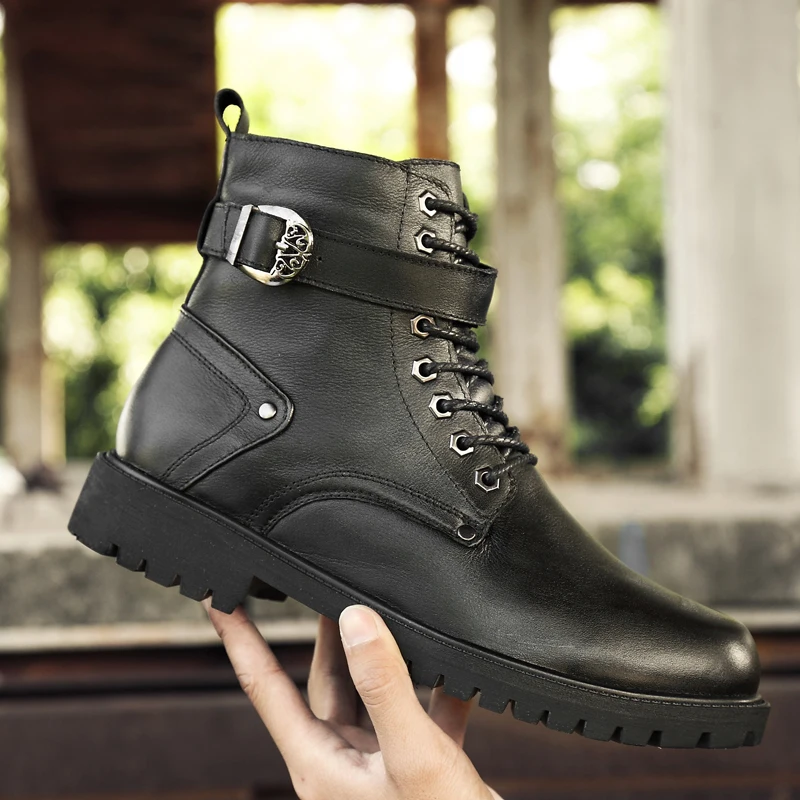 

Men Boots Platform Wear Ankle Boots genuine Sports Shoes Boots Men's Shoes ports Shoes Desert England Short Boots Men's Shoes j3