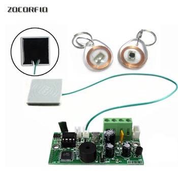 

SY-1788A 125KHZ RFID antenna embedded entrance access control system main board/ Building intercom access +2 crystal keyfobs