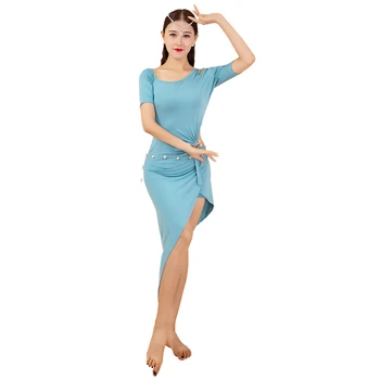 

Belly Dance Exercise Clothing 2019 New Beginner Female Adult Sexy belly dance dress T747