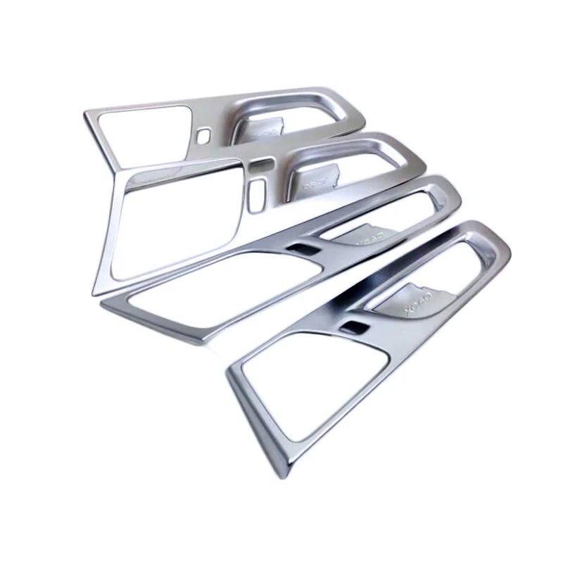 

4pcs ABS Carbon fiber Interior Car Door handle Bowl Cover Frame For Volvo XC60 2018 Left Hand Driving High-Equipped Model