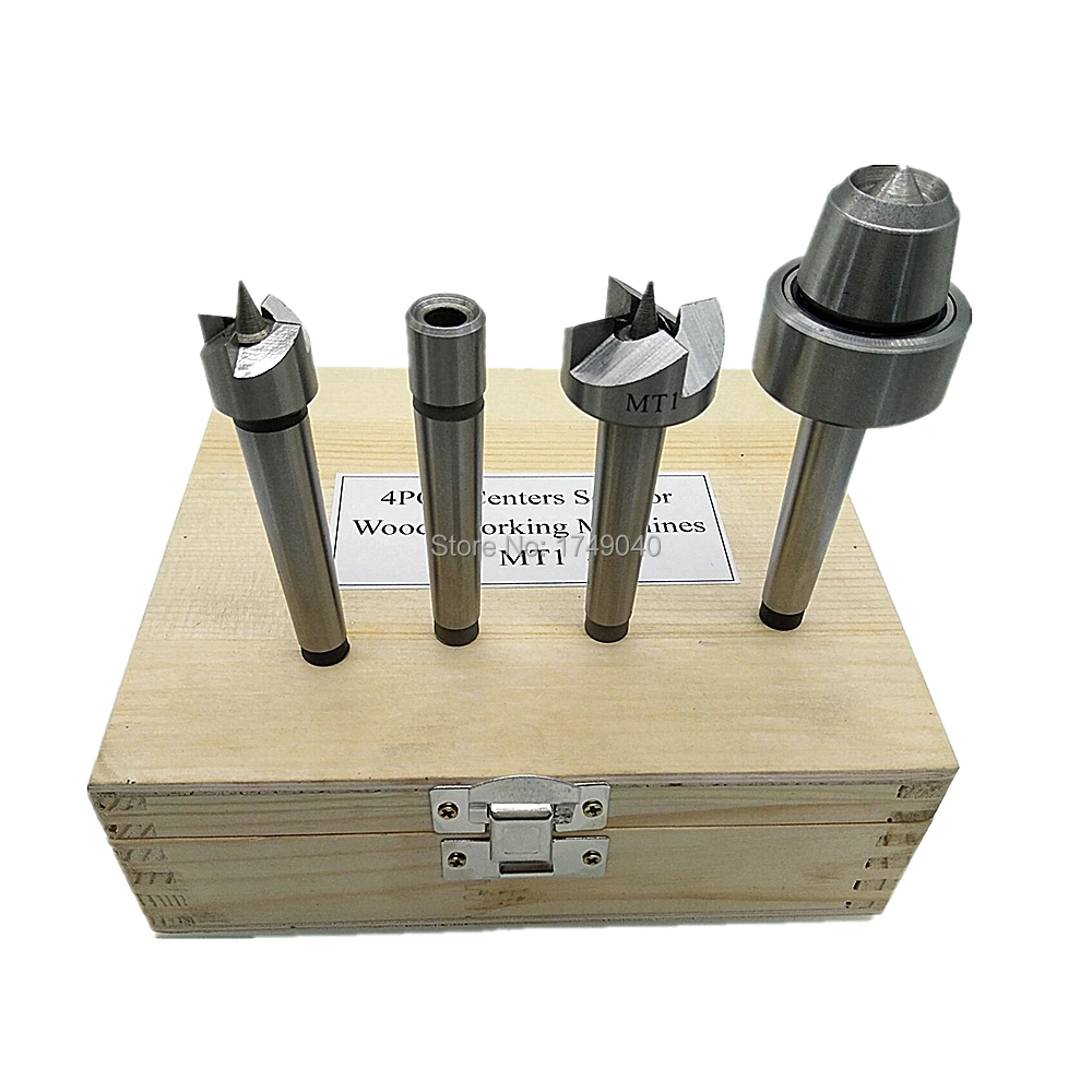 MT1 Wood Lathe Live Center 4pcs Set Morse Taper 1MT Turning Live Center