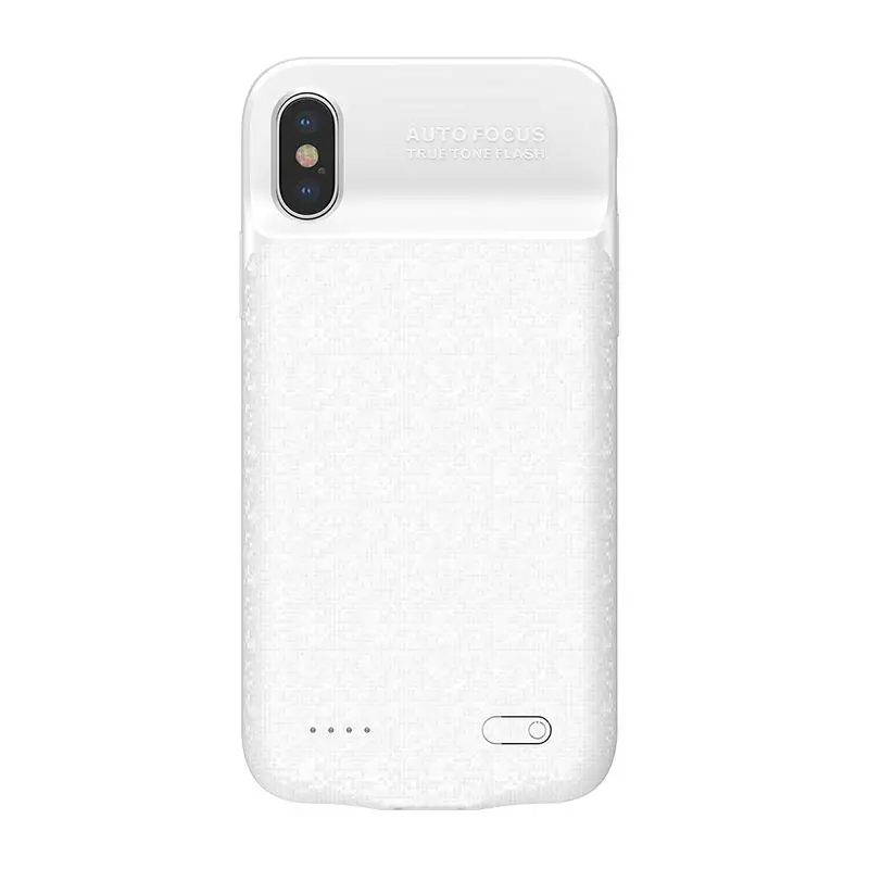 Чехол для зарядного устройства Baseus 3500 мА/ч для iPhone X, внешний аккумулятор, ультра тонкий, портативный, внешний, резервный, зарядный чехол для iPhone X - Цвет: White