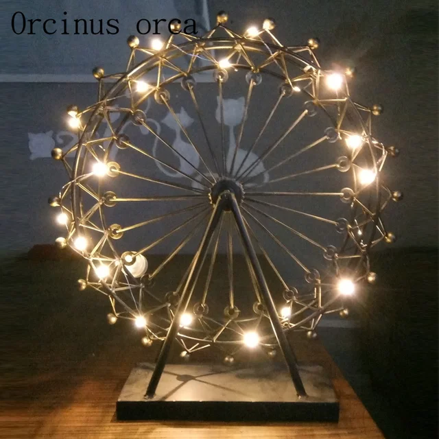 European style Ferris wheel desk lamp living room bedroom originality