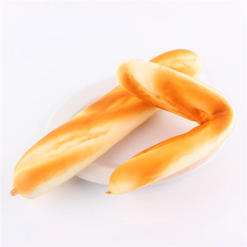 French Baguettes Kawaii Squishy Rising Jumbo Phone Straps Cute Squeeze Stress Kids Gift Pillow Loaf Cake 4