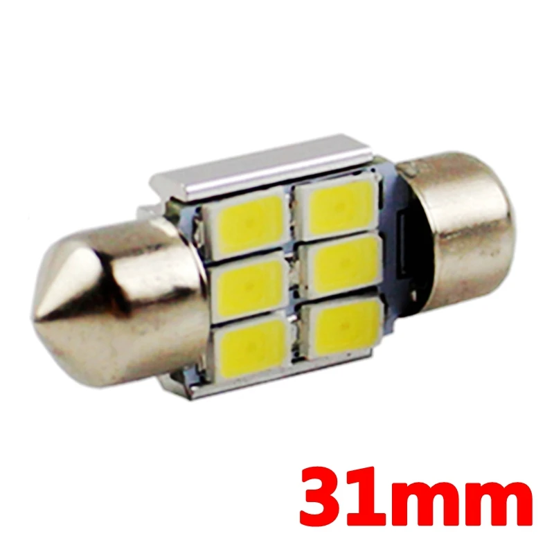 31 мм 36 39 C5W Canbus лампа головного света 6 SMD 5630 5730 светодиодсветодиодный без ошибок