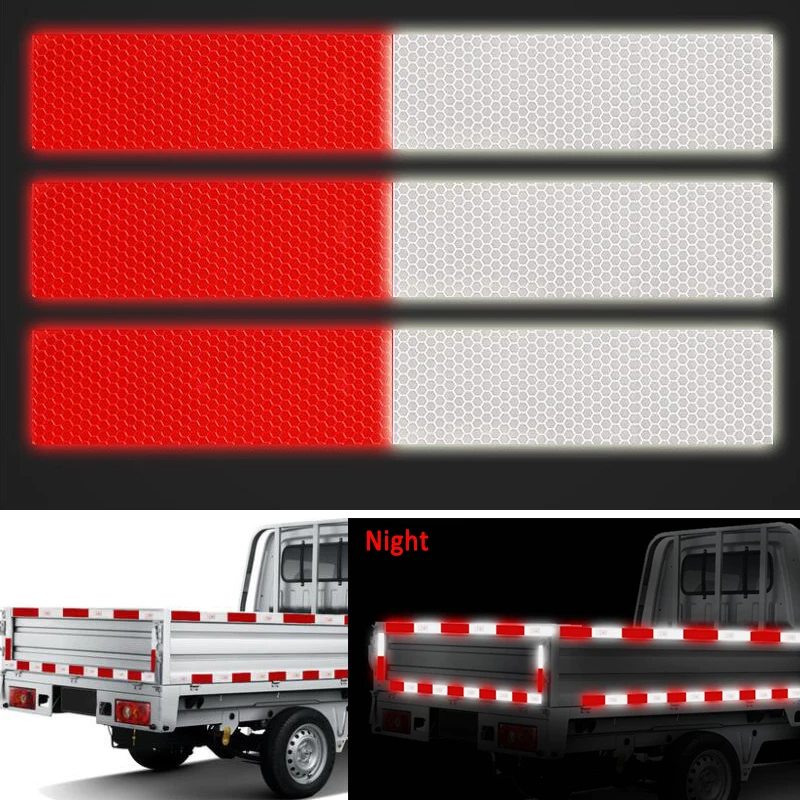 5cmx5m Reflective Tape Safety Caution Warning Reflective Adhesive Tape Sticker For Truck Motorcycle Bicycle Car Styling