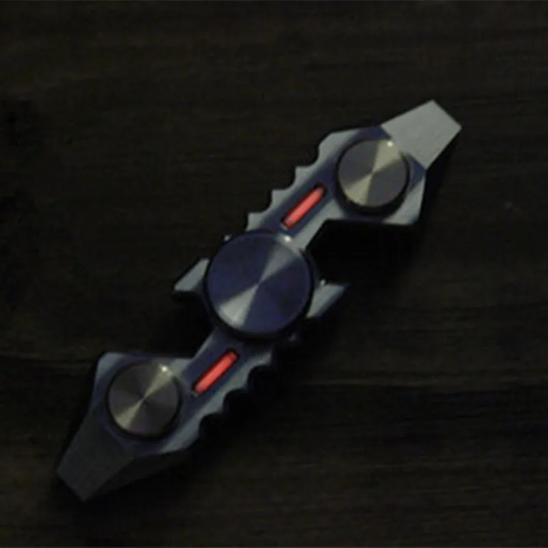 EDC титановый сплав Fingertip Gyro Spinner антистресс рельеф штопор лом инструменты Тритий трубка Версия EDC Мульти инструменты