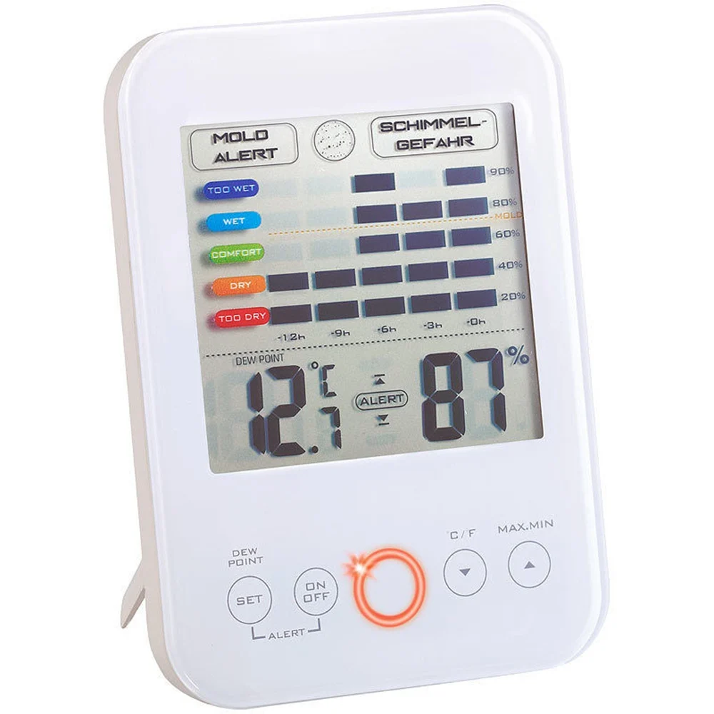 

New Wireless Weather Station Indoor Outdoor Digital Thermometer Hygrometer LCD Touch Screen Temperatuer Humidity Meter