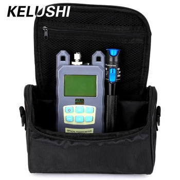 

KELUSHI 2 in 1 FTTH Fiber Tool Kit Optical Power Meter 1mW 5KM red laser source Visual Fault Locator Fiber Optic Cable Tester