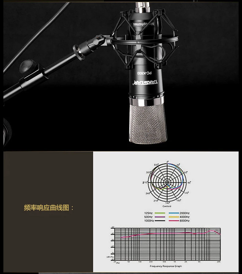 Takstar PC-K600 записывающий микрофон со значком Upod nano звуковая карта профессиональная для студийной записи, чата, вещания