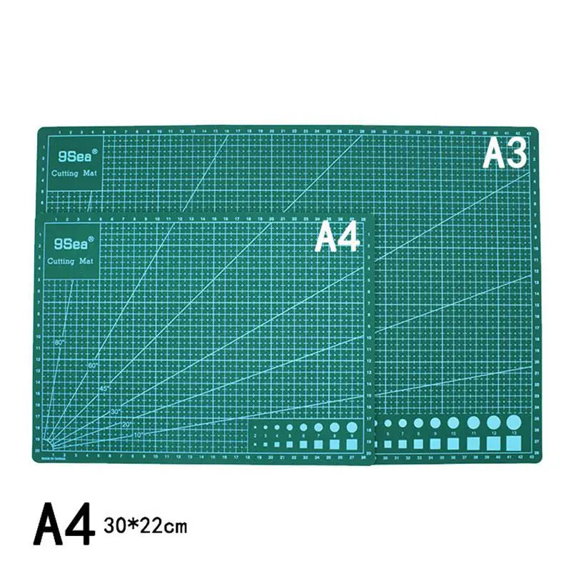 

Original 9Sea A4 Self Healing Cutting Mat Double Sided Engraving Board Manual Model Station Pad 300x220mm